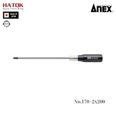 Tô vít đóng 4 cạnh tay gỗ Anex No.170+2x200 Nhật Bản