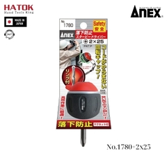 Tô vít ngắn có nắp xoay Anex No.1780+2x25 Nhật Bản