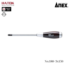 Tô vít đóng cán gỗ tam giác Anex No.180+3x150 Nhật Bản