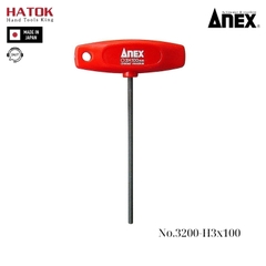 Tô vít lục giác tay cầm chữ T Anex No.3200-H3x100 Nhật Bản