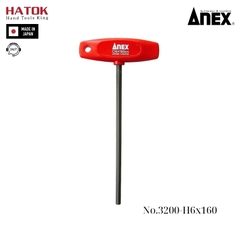 Tô vít lục giác tay cầm chữ T Anex No.3200-H6x160 Nhật Bản