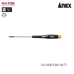Tô vít điện tử chống tĩnh điện Anex No.3450-ESD+0x75 Nhật Bản