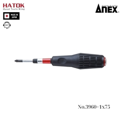 Tô vít đóng cán đàn hồi có từ tính Anex No.3960+1x75 Nhật Bản