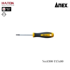 Tô vít hoa thị có lỗ Anex No.6300-T15x80 Nhật Bản