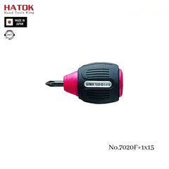 Tô vít ngắn 4 cạnh có từ tính Anex No.7020F+1x15 Nhật Bản