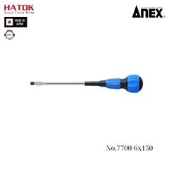 Tô vít 2 cạnh có từ tính Anex No.7700F-6x150 Nhật Bản