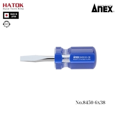 Tô vít cán trong loại ngắn Anex No.8450-6x38 Nhật Bản