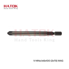 Đầu vặn ốc vít  OHMI V-14No.1x6x100 (3x70) MAG