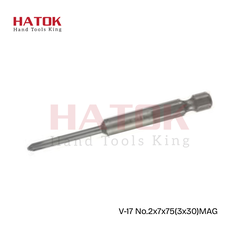 Đầu vặn ốc vít OHMI V-17No.2x7x75(3x30)MAG