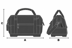 Túi đựng dụng cụ GT Line GRIP BAG (dạng túi mở, chịu lực cao)