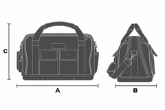 Túi đựng dụng cụ GT Line GRIP DOUBLE BAG thiết kế hai ngăn