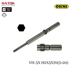 Mũi vít vặn ốc lục giác OHMI VH-5X H2x5x70(3×20)