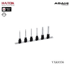 Bộ đầu tuýp lục giác 3/8" 6 chi tiết Asahi VXKS356 Nhật Bản