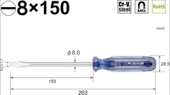 Tô vít Vessel No.6300-8x150