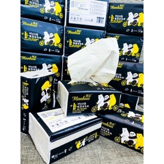 Giấy ăn gấu trúc Manhua giấy 4 lớp siêu mịn siêu dai an toàn cho bé