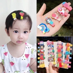 Set 10 kẹp tóc cho bé