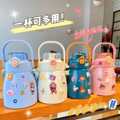 Bình Giữ Nhiệt 800ml Inox 304 Kèm Sticker