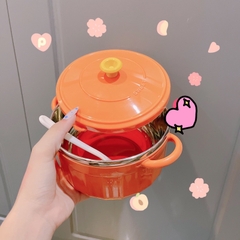 Bát úp mỳ lõi inox giữ nhiệt có quai cầm tô đựng thực phẩm an toàn