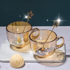 Cốc thuỷ tinh màu hổ phách