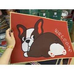 Thảm dậm chân lau chân hình thú chống trợt kháng khuẩn size 40*60cm