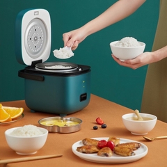 Nồi Cơm Điện Mini Nồi Hấp Đa Năng 1.2L Chống Dính Nấu Cơm Canh - Kích Thước Nhỏ Gọn Dễ Dàng Vệ Sinh Tiện Lợi