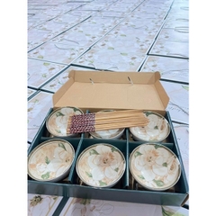 Set 6 Chén Hình Bông Hoa Sang Trọng Thích Hợp Đễ Tặng Quà