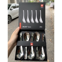 Hộp 5 thìa muỗng inox zwilling bền đẹp tiện lợi có hợp đựng kèm ,Chất liệu Inox Không Gỉ, không bị Thôi Nhiễm Kim Loại