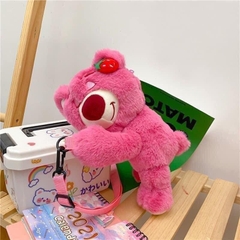 Túi Đeo Chéo Hình Gấu Dâu Hồng Siêu Dễ Thương Túi Gấu Lotso Bằng Thú Nhồi Bông