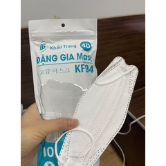 [ 300 CÁI] Khẩu trang KF94 4 lớp kháng khuẩn, kiểu dáng 4D Hàn Quốc hàng chính hãng chống bụi mịn