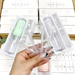 Máy Tăm Nước Cầm Tay Tự động Vanlu,Dụng Cụ Vệ Sinh Răng Miệng Cong Nghệ Châu Âu Với 3 Chế độ Xịt Cao Cấp, Tặng 4 đầu xịt