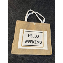 Túi cói hello weekend