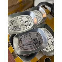 Set 5 Đĩa Inox Điêu Khắc Hoạ Tiết Nổi Siêu Xinh Phong Cách Retro Dùng Làm Trang Trí Rất Sang Trọng phong Cách Vintage