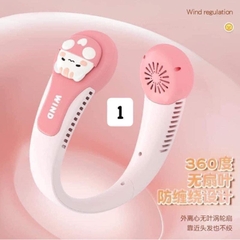 Quạt Đeo Cổ Điều Hoà 3 Chế Độ Làm Mát Hình Thú Loại 1