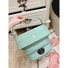 Máy Giặt Mini Gấp Gọn Máy Giặt Đồ Lót Tất Vớ, Giặt đồ Cho Bé Dung Tích 6L Tự Vắt Khô Khử Khuẩn Bằng Công Nghệ Siêu Mới