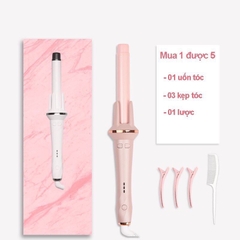 Máy Uốn Tóc Xoăn 360 độ Tặng Kèm Kẹp Và Lược