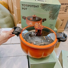Nồi Áp Suất Quả Bí Ngô Siêu Chống Dính Đa Năng, Hầm Gà, Cháo- Nồi Chiên, Xào Nấu Nướng