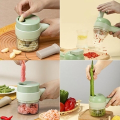 Máy Cắt Rau Củ Cầm Tay, Máy Thái Lát Máy Xay Sinh tố Nhà Bếp Cầm Tay, Xay Tỏi, xay Thịt