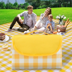 Bạt Thảm Trải Cắm Trại, Đi Phượt, Picnic Bằng Vải Oxford Chống Thấm Có Quai Xách Cao Cấp