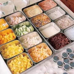 Set 5 Hộp Inox Kèm Nắp Nhựa Đựng Đồ Thoải Mái Inox 304