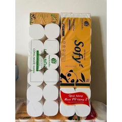 Giấy Vệ Sinh Gấu Dâu Sofy Việt Nam Lốc 10 cuộn Tặng 2 Cuộn Giấy Dai Đẹp Mịn
