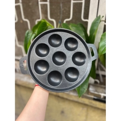 Khuôn Bánh Khọt Chống Dính 8 Lỗ Kèm Nắp Đậy Tiện Lợi, Khuôn Làm Bánh Căn