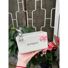 Hộp Đựng Khăn Giấy Đễ Bàn BONJOUR Kèm Sticket Độc Đáo Sang Trọng Phong Cách Bắc Âu