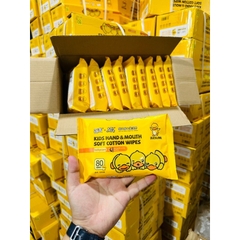 Combo 10 Khăn Ướt Tặng Kèm Thùng Nhựa Khăn Ướt Không Mùi Tặng Thùng Siêu Dễ Thương