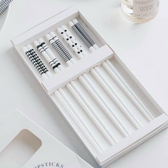 Set 5 Đôi Đũa Sứ Trắng Cực Sang Chảnh Siêu Xinh