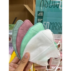 Hộp 100 Cái Khẩu Trang 5D Mask Mix Đủ Màu Ngẫu Nhiên Phù Hợp Cho Mọi Lứa Tuổi Ôm Khít Mặt Không Bị Trôi Son