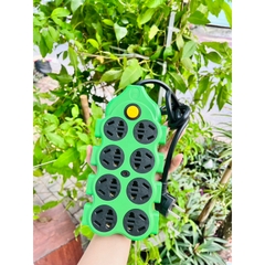 Ổ Điện Xanh Đa Năng 24 Cổng Sạc Nhanh Nhựa ABS Chống Giật Chịu Nhiệt Cao