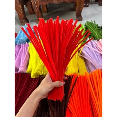 Set 100 Dây Kẽm Nhung Làm Đồ Chơi Thủ Công Làm Hoa Cây Thông Noel Kẽm Nhung