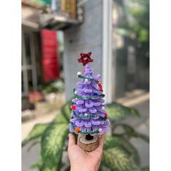 [Full phụ kiện ] Set Nguyên Liệu Làm Cây Thông Noel Bằng Kẽm Nhung Tặng Kèm Đèn Led