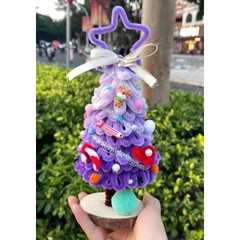 [ Full phụ kiện ] Set Tự Làm Cây Thông Noel Bằng Kẽm Nhung Nhiều Kích Thước Nguyên Liệu Làm Cây Thông Kẽm Nhung