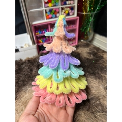 [Full phụ kiện ] Set Nguyên Liệu Làm Cây Thông Noel Bằng Kẽm Nhung Tặng Kèm Đèn Led
